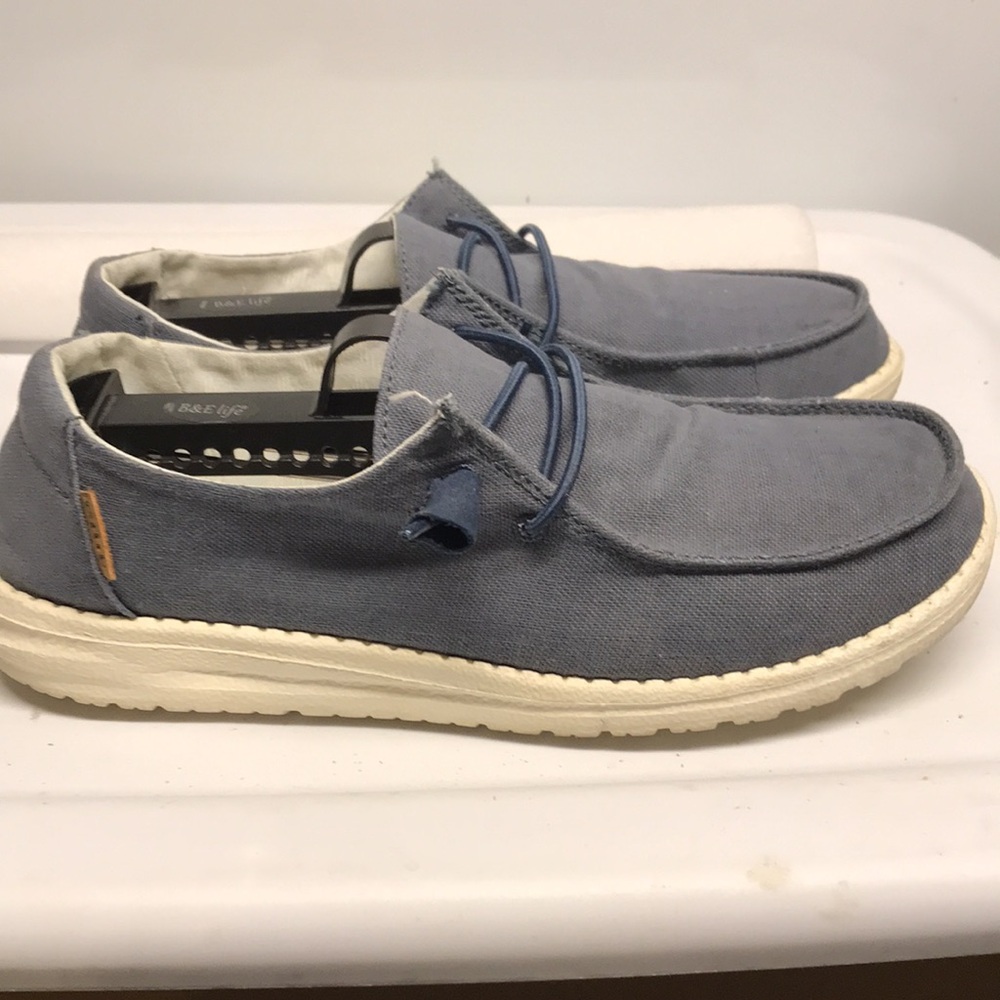 Hey Dude Wendy Chambray Navy White - Picture 4 of 8